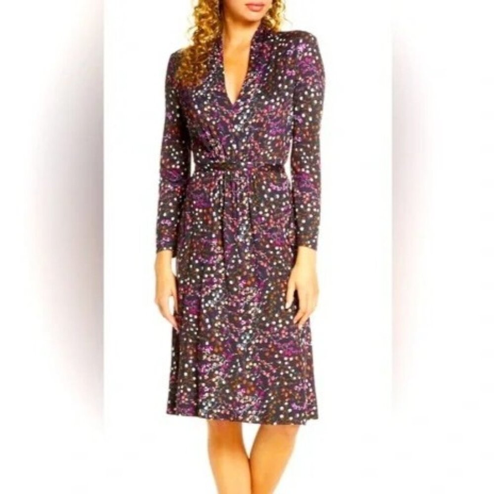 French Connection Frances Meadow Jersey Long Sleeve Dress - Picture 2 of 16